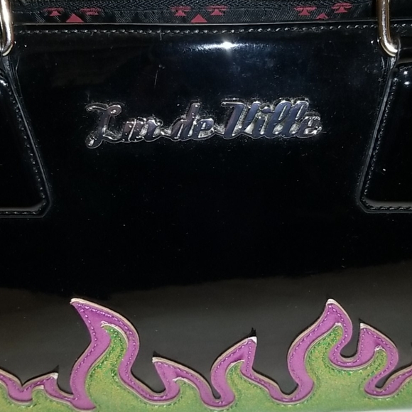 Lux de Ville Diabla darling "flames" bag - Picture 2 of 8
